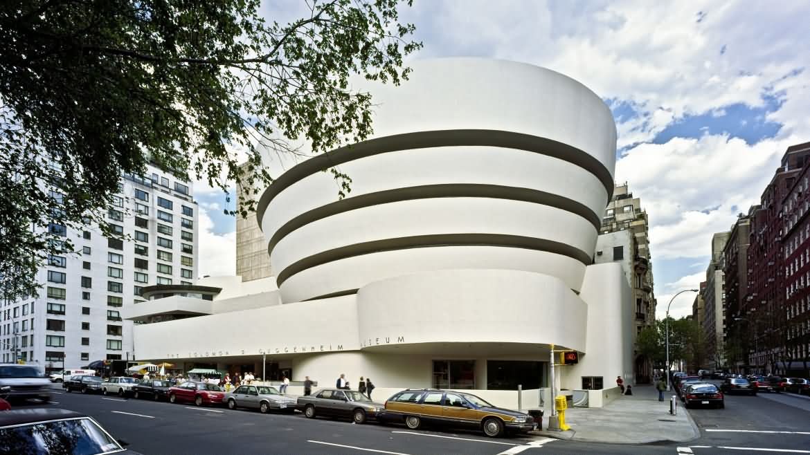 Exterior View Of The Solomon R. Guggenheim Museum