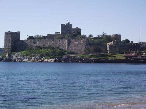Far View Of The Bodrum Castle Across The Sea