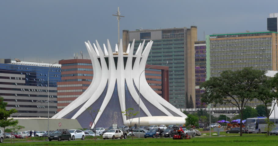 Far View Of The Cathedral of Brasília