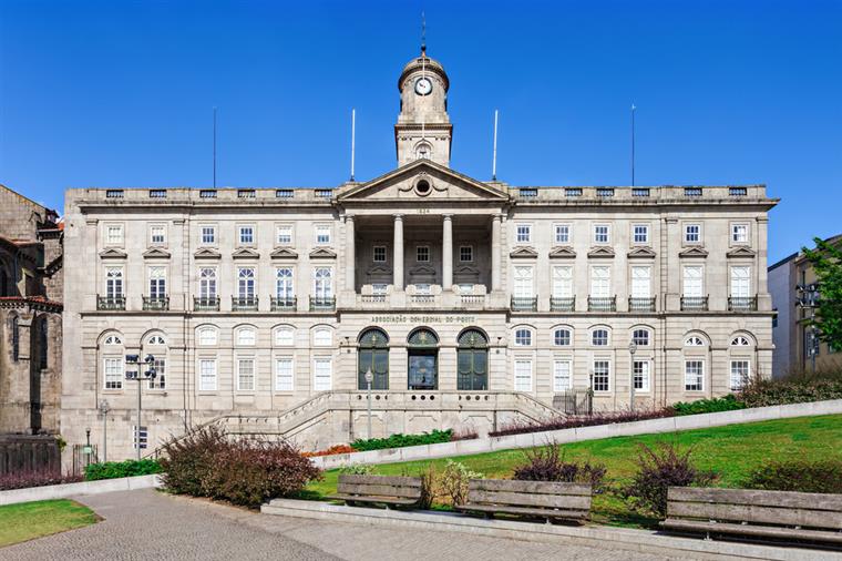 Front Facade Of The Palácio da Bolsa