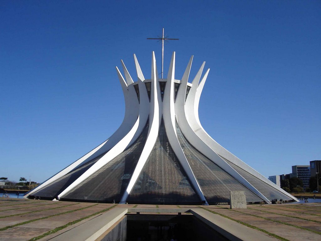 Front View Of The Cathedral of Brasília