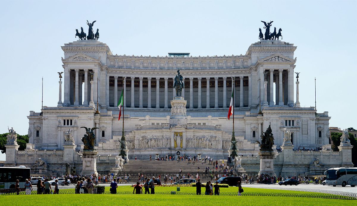 Front View Of Victor Emmanuel II Monument