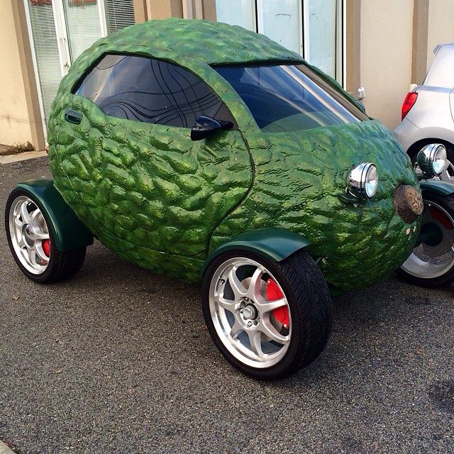 Funny Avocado Car