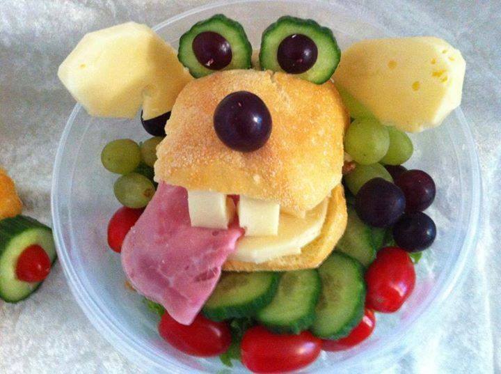 Funny Dog Face Food Picture