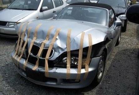 Funny Duck Taped Car