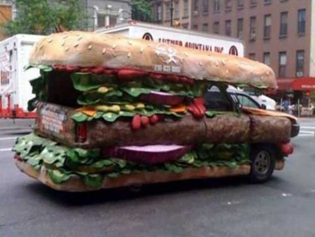 Funny Sandwich Car