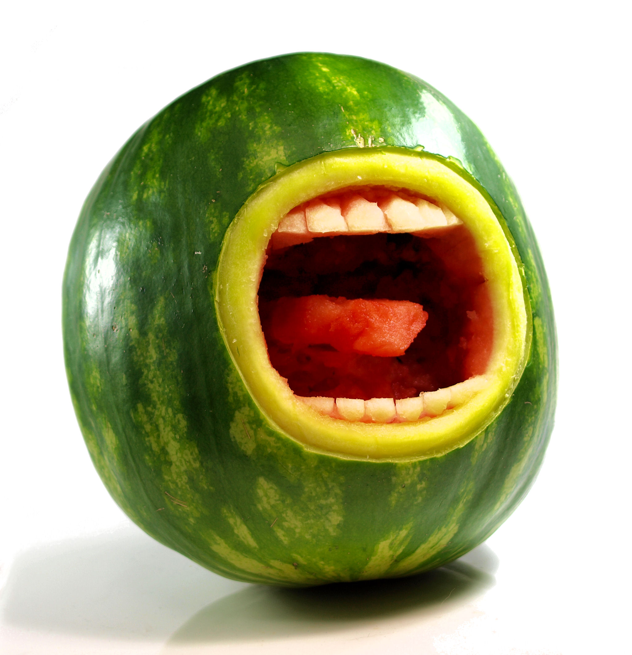 Funny Screaming Watermelon Food