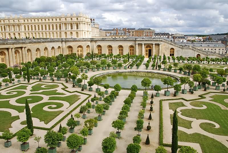 Garden Of Palace of Versailles In France