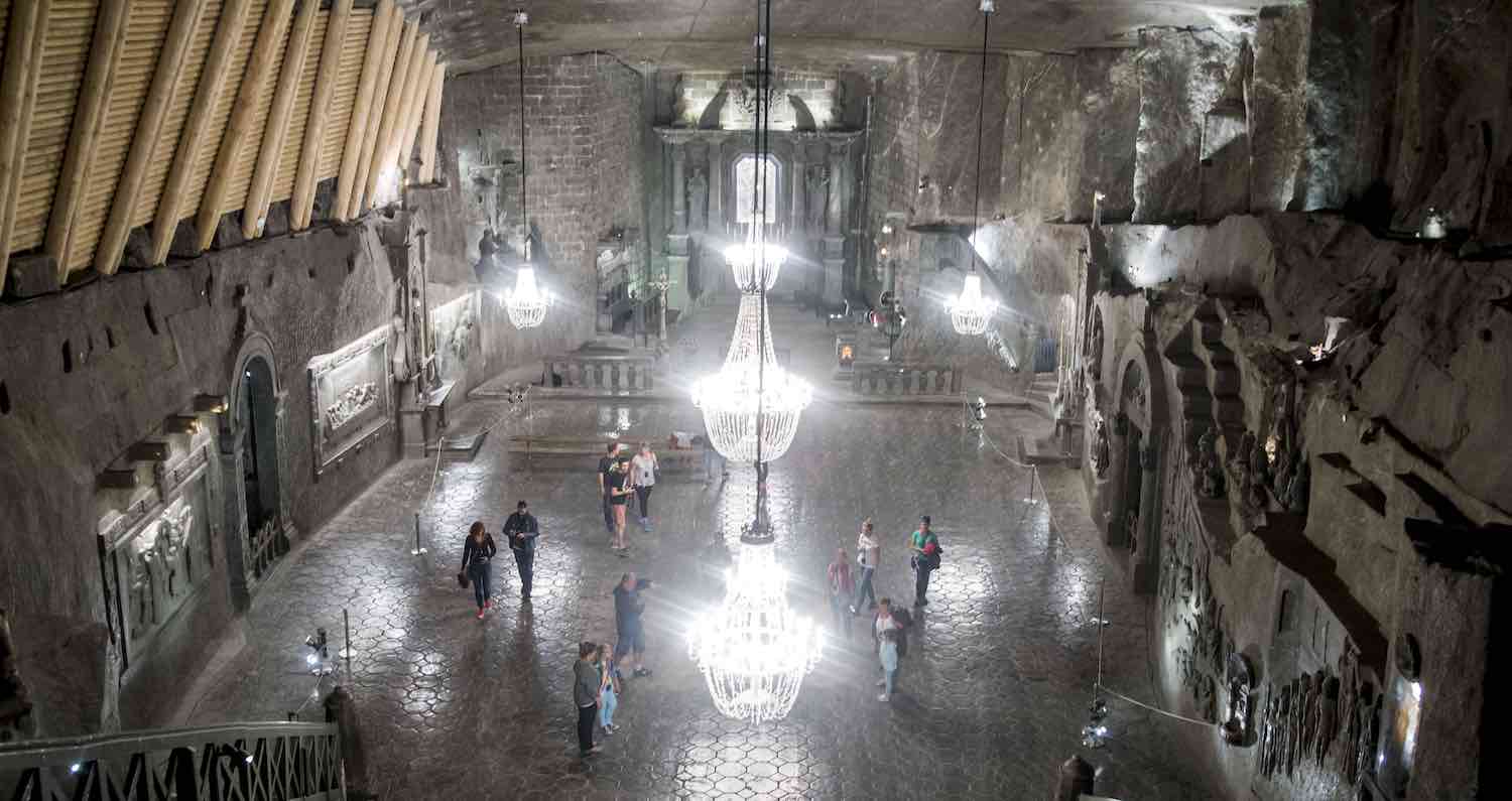 Hall Inside the Wieliczka Salt Mine