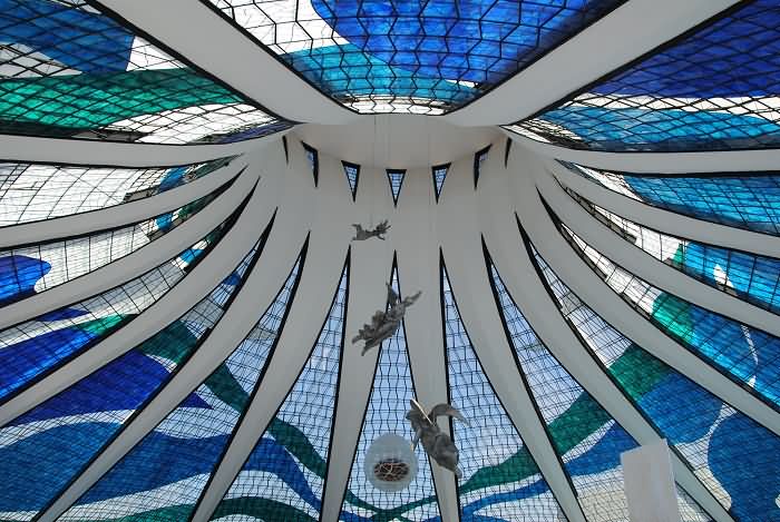 Inside View Of Cathedral of Brasília