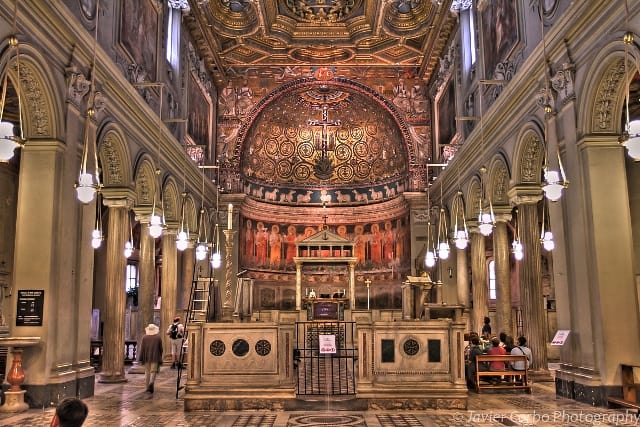 Interior View Of The Basilica of San Clemente