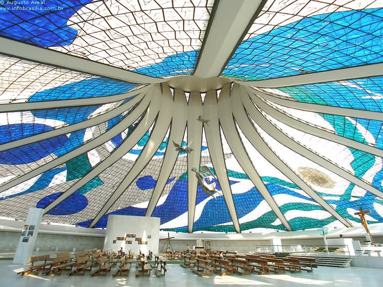 Interior View Of The Cathedral of Brasília