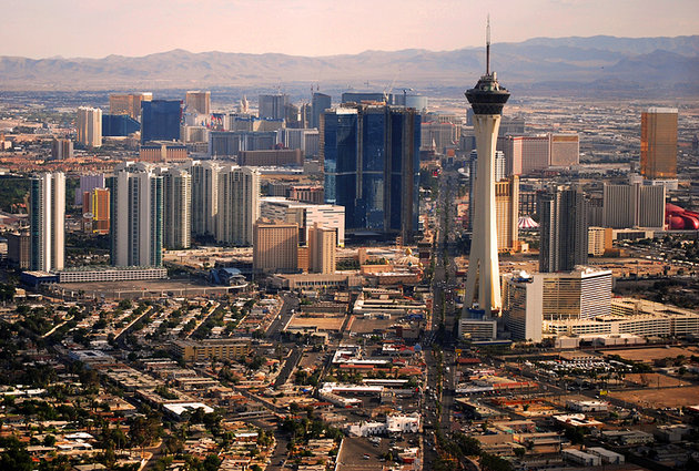 Las Vegas city And Stratosphere Tower View