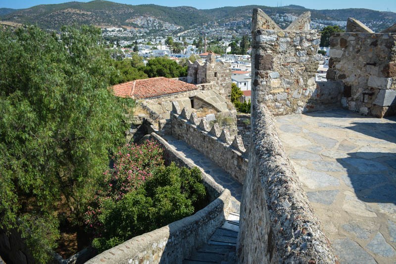 Looking Over The Ramparts Of Bodrum Castle