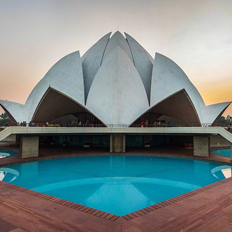 Lotus Temple And Pool Picture