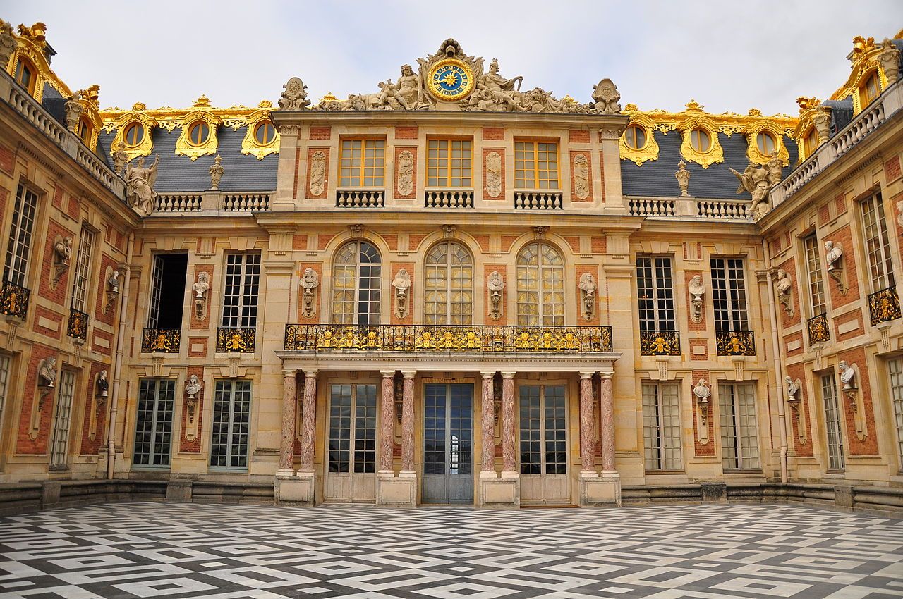 Marble Court Of Palace of Versailles