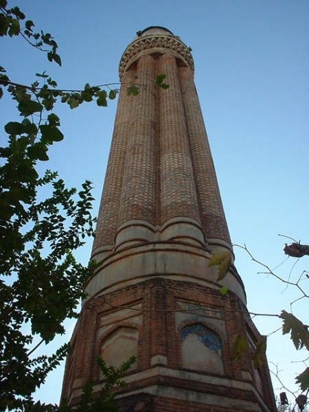 Minaret Of Yivli Mosque View From Below