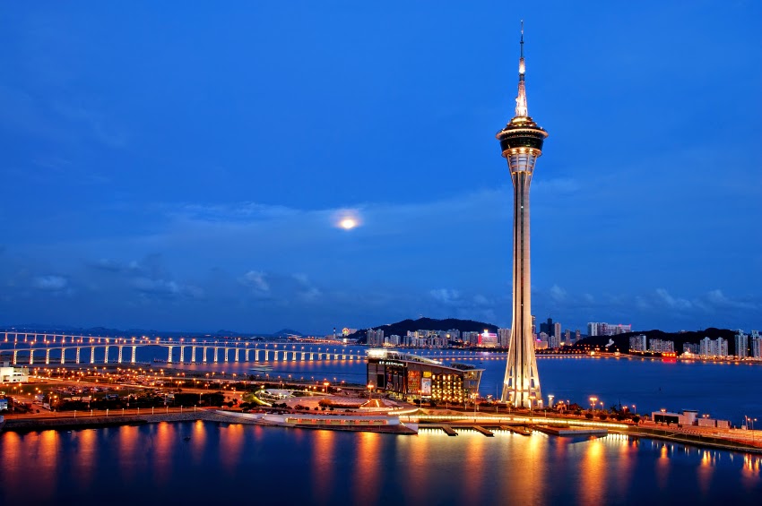 Night Picture Of The Macau Tower