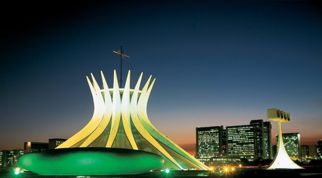 Night View Of Cathedral of Brasília