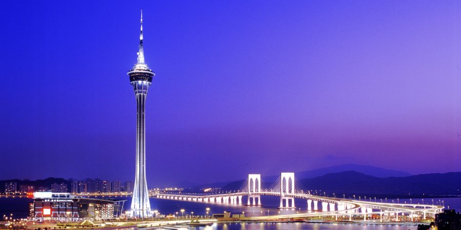 Night View Of The Macau Tower