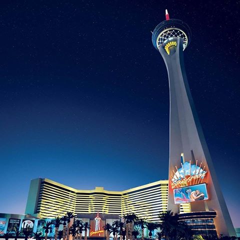 Night View Of The Stratosphere Tower