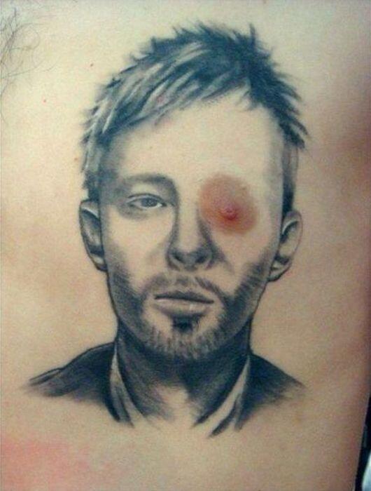 One Eyed Man Funny Tattoo