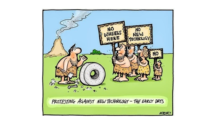 Protesting Against New Technology Funny Technology