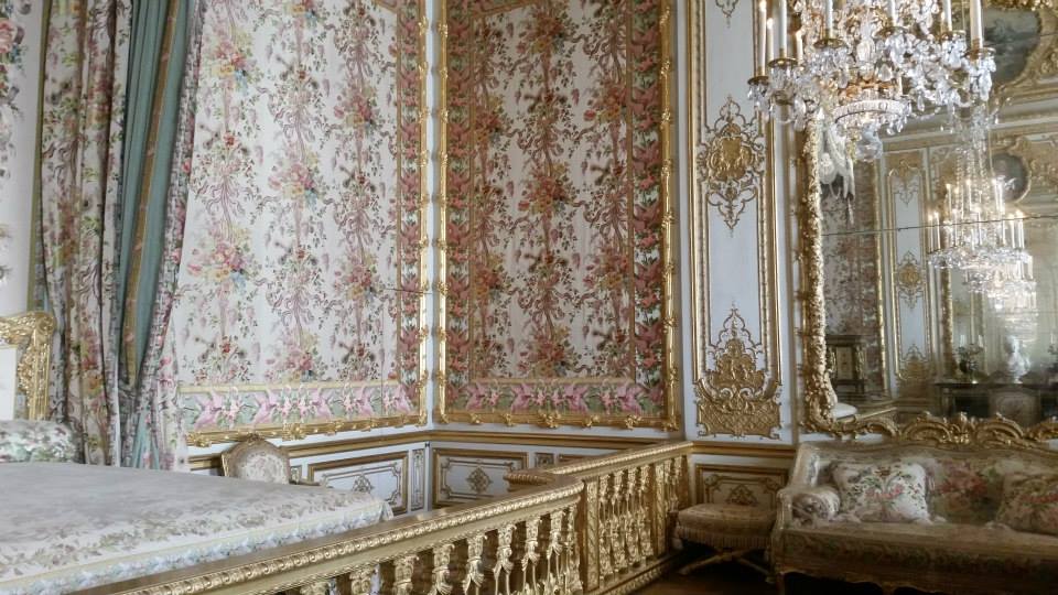 Queen Marie Antoinette’s Bed Chamber Inside The Palace Of Versailles
