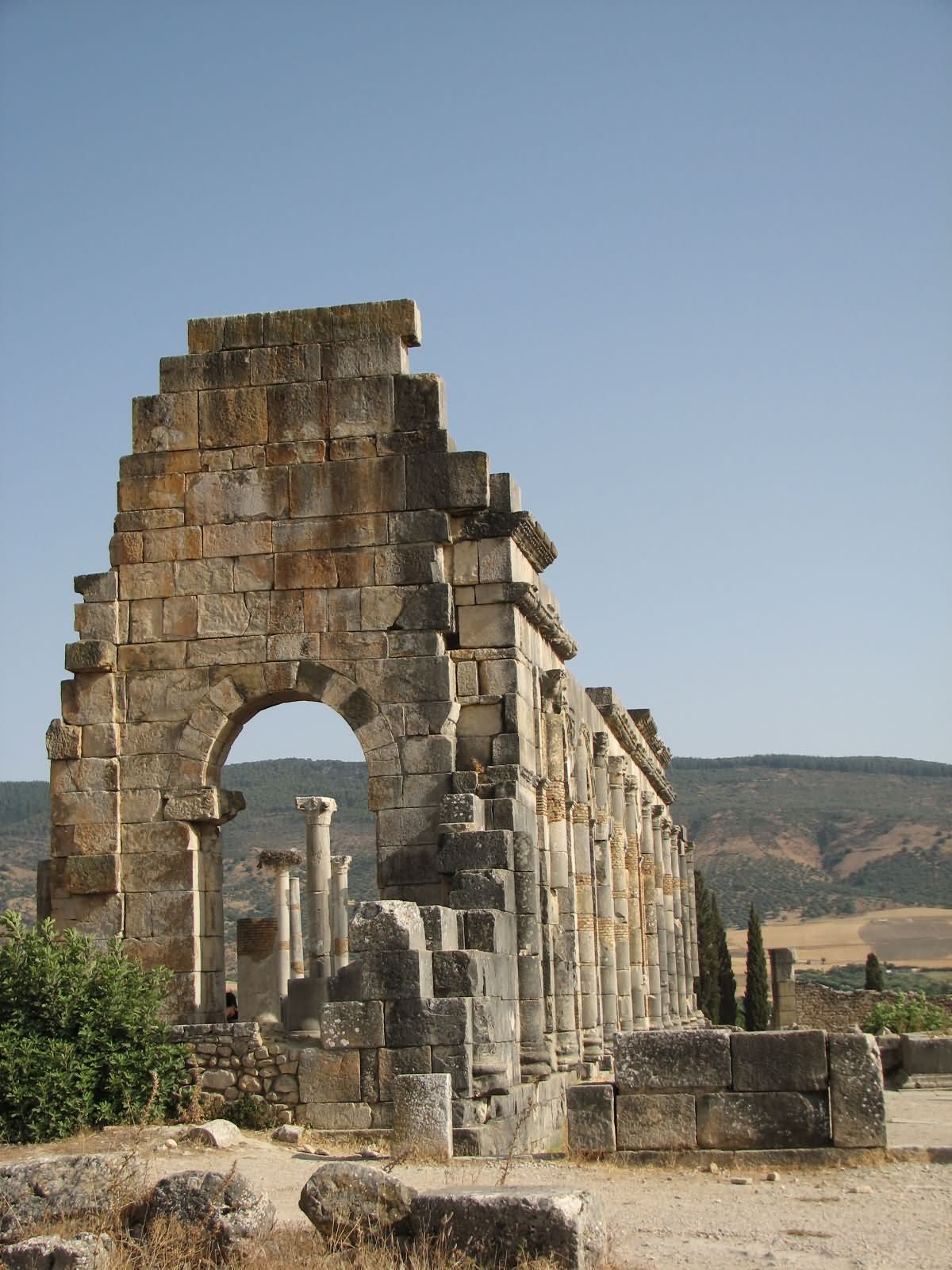 Roman House Ruins At The Volubilis