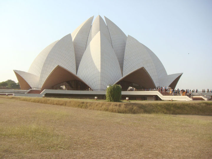 South Side View Of The Lotus Temple