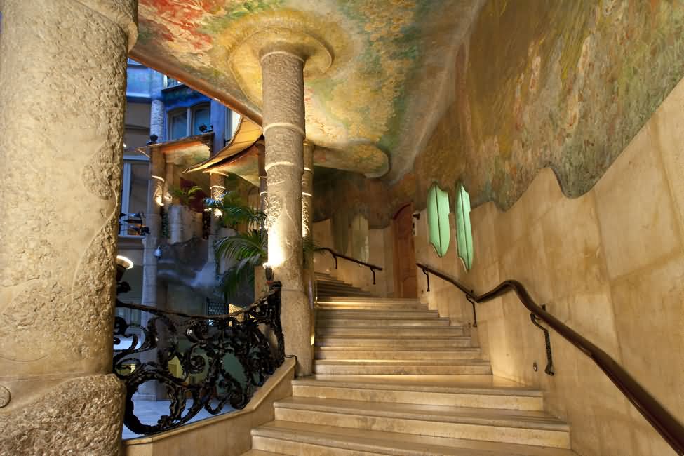 Stairs Inside The La Pedrera