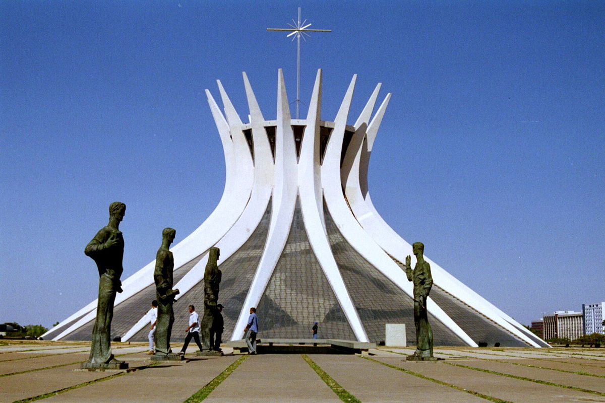Statues And Cathedral of Brasília Picture