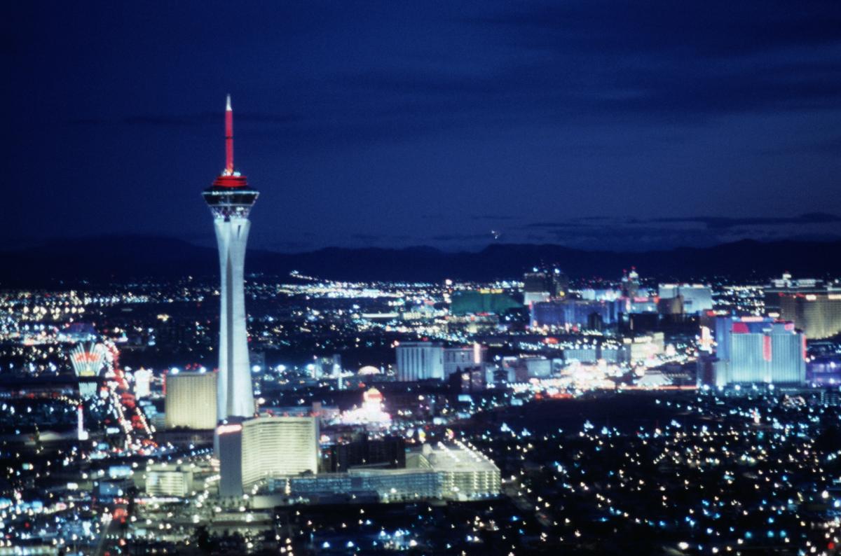 Stratosphere Tower And City View at Night