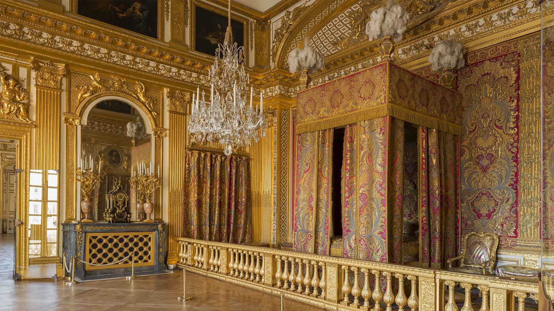 The King's Chamber Inside The Palace Of Versailles