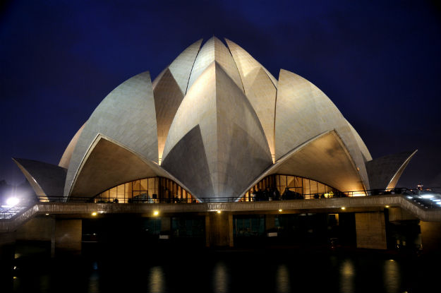 The Lotus Temple At Night