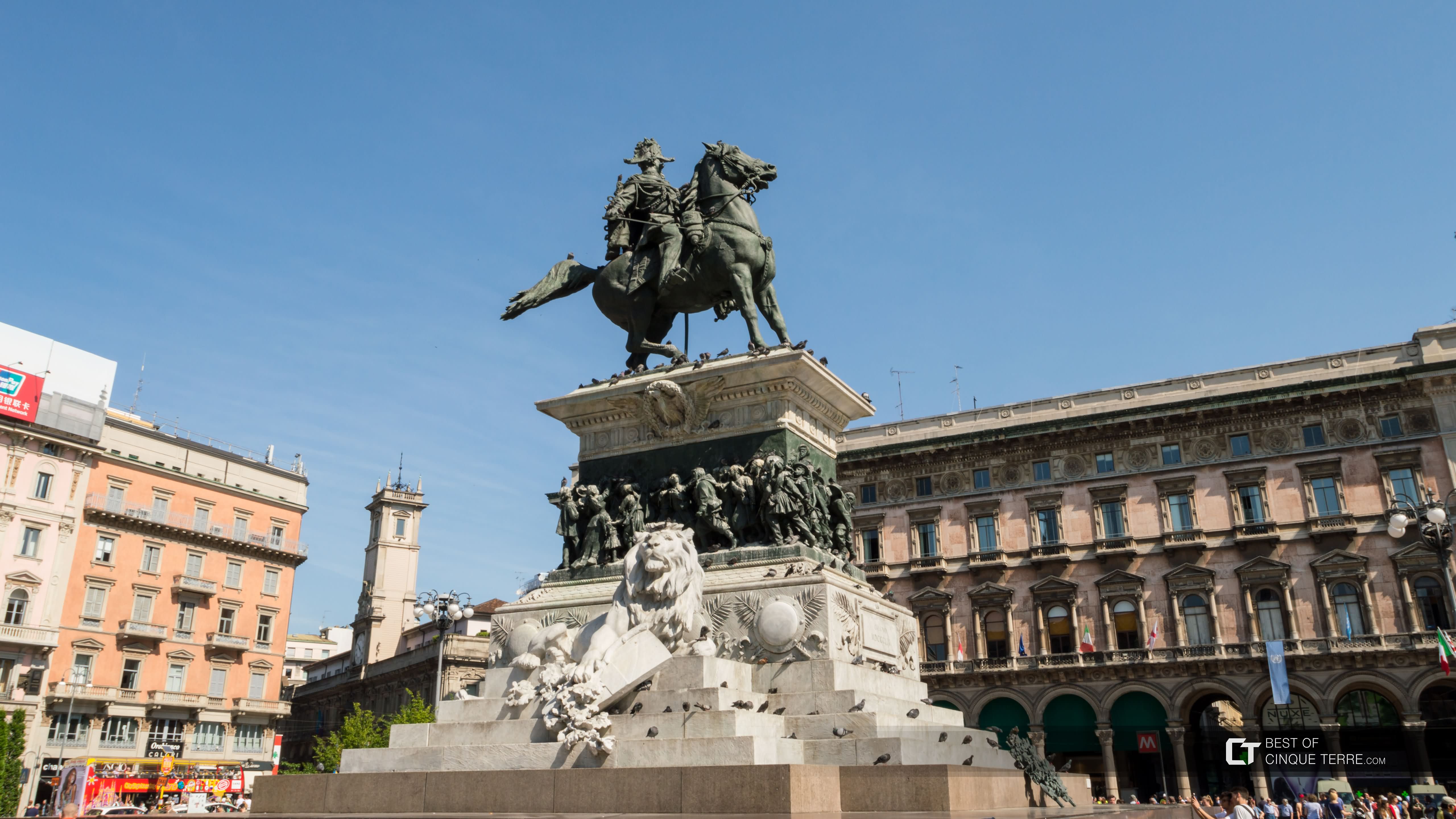 The Statue Of King Victor Emmanuel II In Front Of Victor Emmanuel II Monument