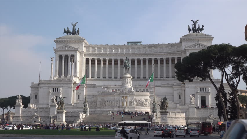 The Victor Emmanuel II Monument In Piazza Venezia