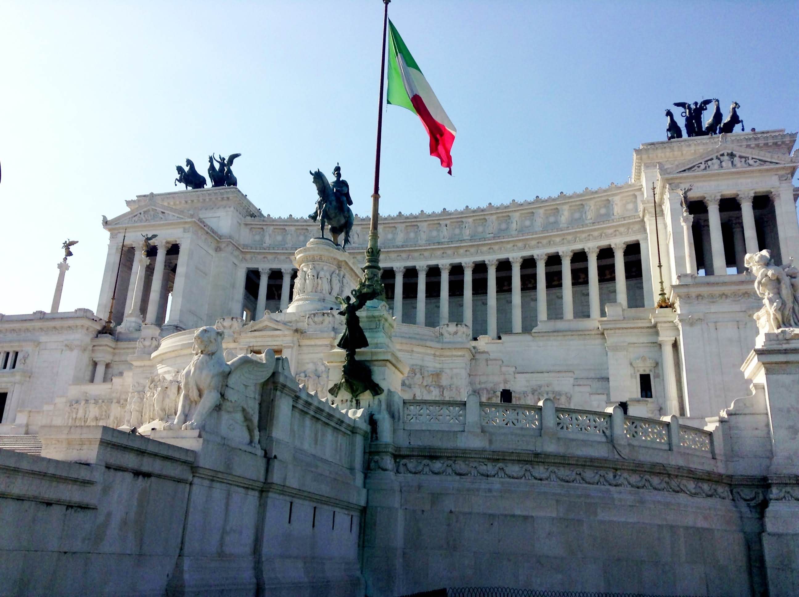 The White Beauty Of The Victor Emmanuel II Monument