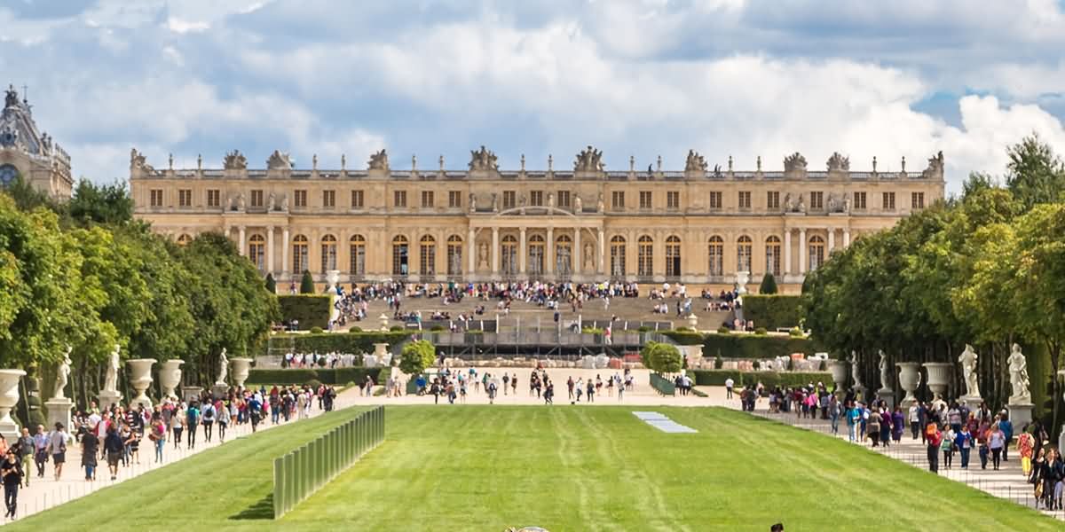 Tourists At The Palace of Versailles