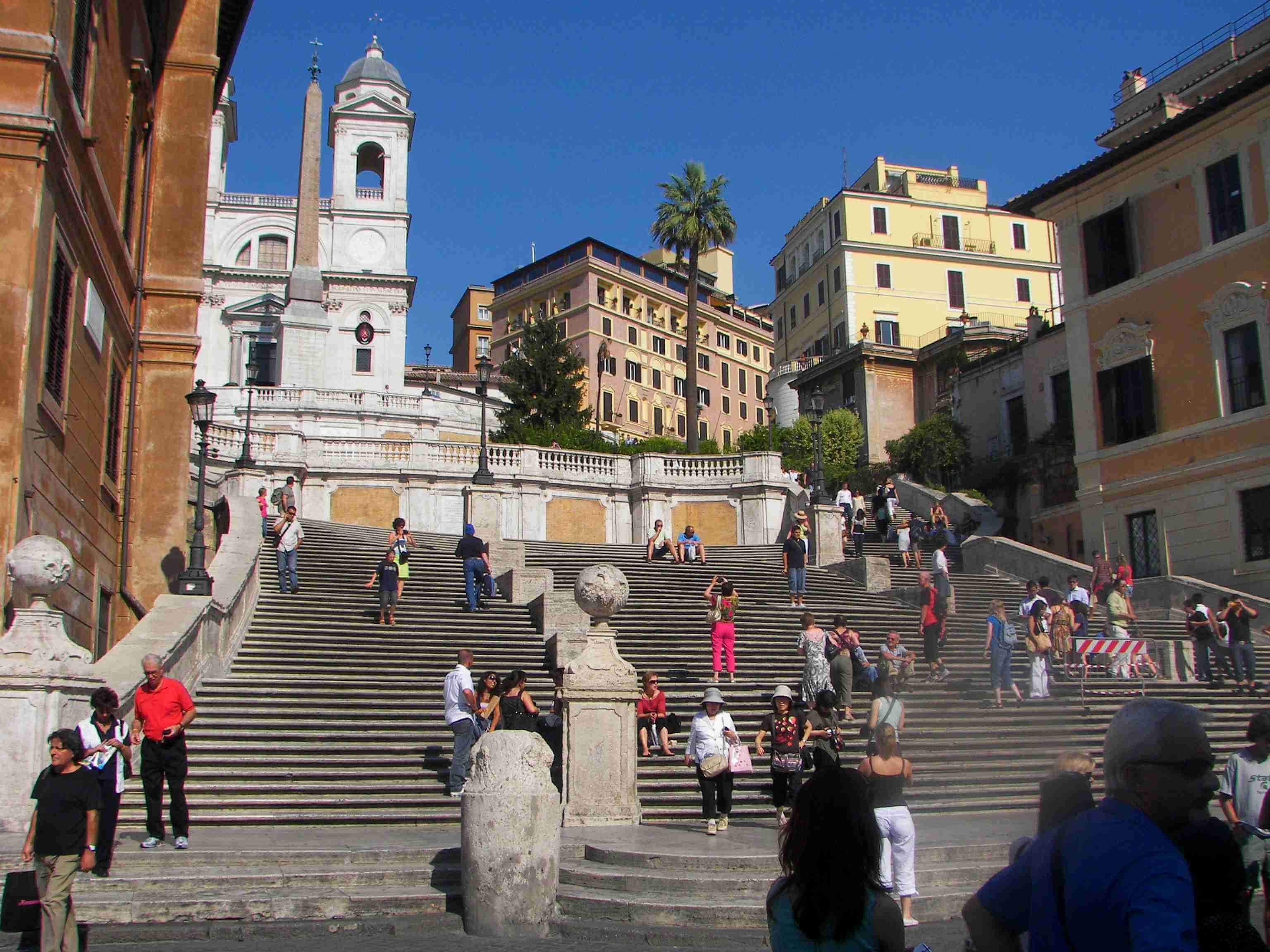 View Of The Spanish Steps In Rome