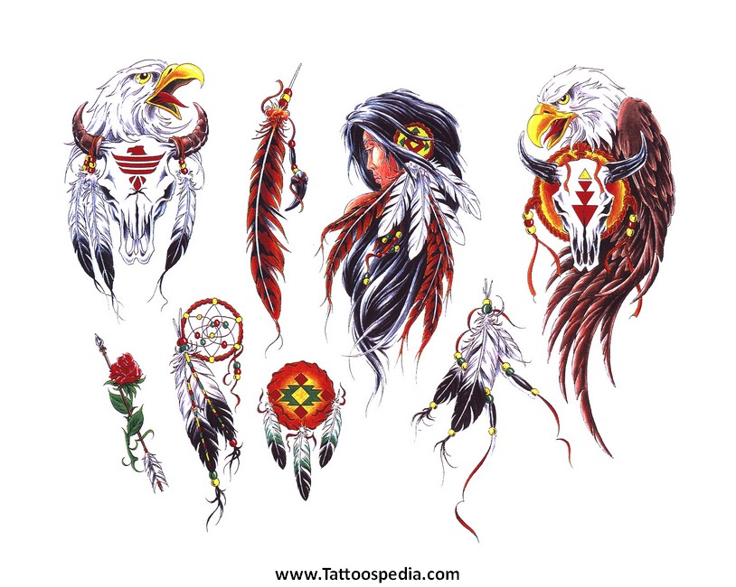 8 Amazing Eagle Feather Tattoo Designs