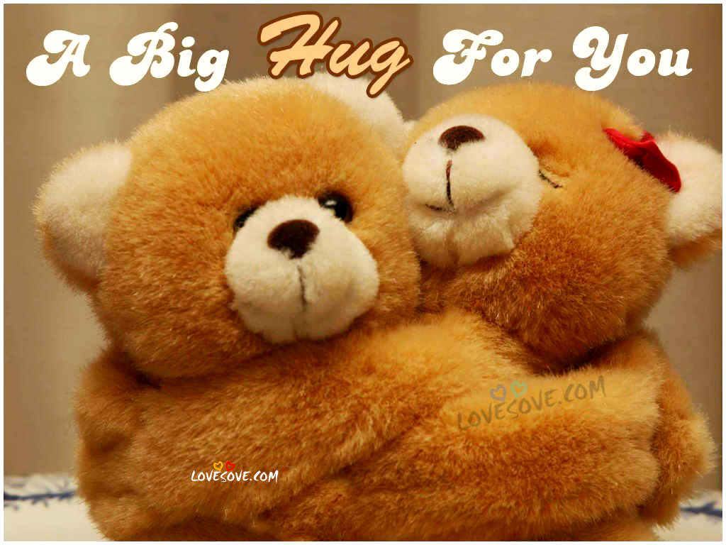 A Big Hug For You Happy World Hug Day Teddy Bears Hug Picture