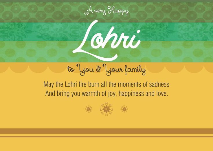 A Very Happy Lohri Greeting Card