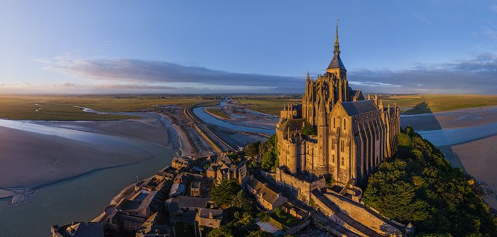 Abbey Mont Saint-Michel in france