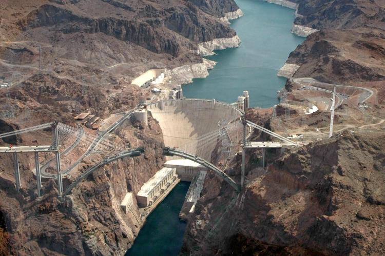 Aerial View Of Hoover Dam