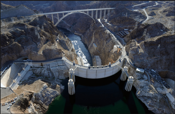 Amazing View Of Hoover Dam Named After President Herbert Hoover