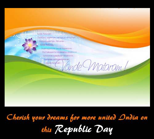 Cherish Your Dreams For More United India On This Republic Day