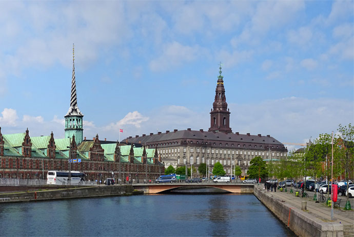 Christiansborg Palace View Across The River