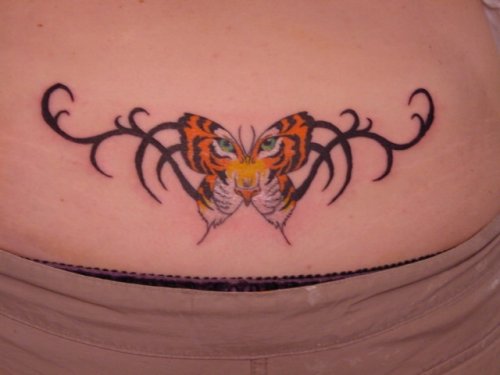 Tiger Butterfly Tattoo Designs