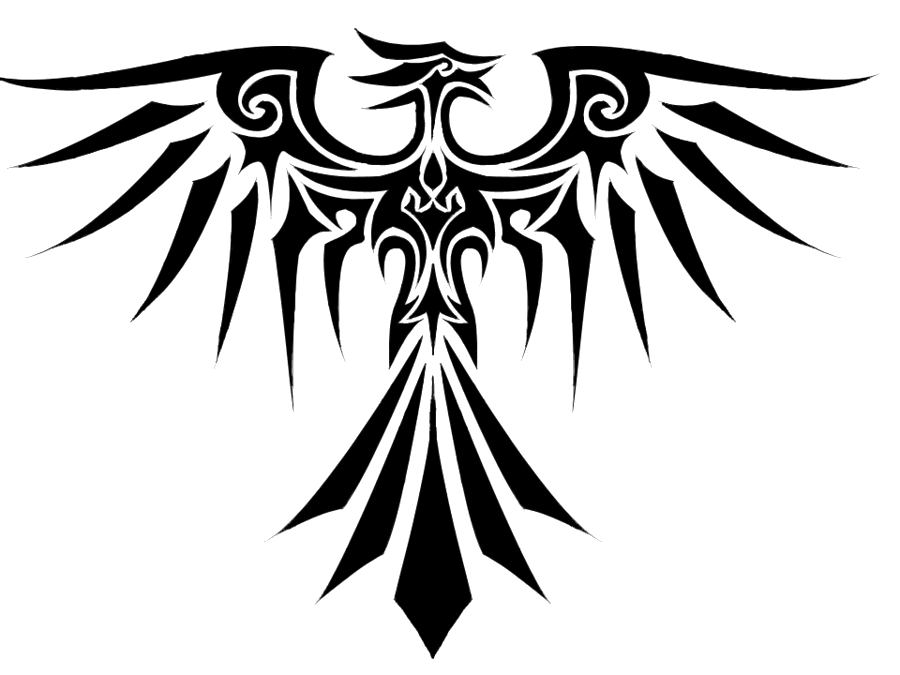 Elegant Tribal Eagle Tattoo Design For Back Or Chest